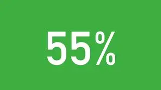 Countdown 100% - 0% Green Screen