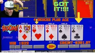 Video Poker: Deuces Wild Bonus Poker Progressive Session!