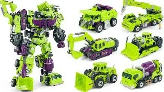 Transformers DevaStator JinBao DestroyForce Construction Vehicles Truck Toy Transformation