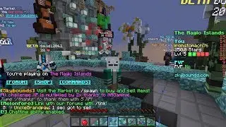 Minecraft Skybounds #5  warzoneing /god set making