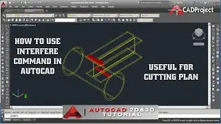 FUNGSI PERINTAH INTERFERE PADA AUTOCAD‼