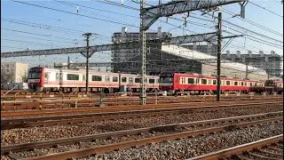 京急線47普通神奈川新町行き1420と13デト12〜11形、53H特急青砥行き1008、検査中の札付きの1306、都営浅草線01T特急三崎口行き5522-1、11D急行逗子・葉山行き1701-1！