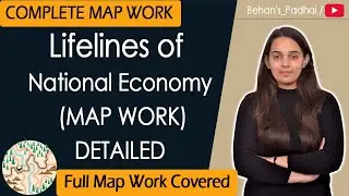 Lifelines of National Economy Class 10 Complete Map Work | Geography Chapter 7 | CBSE | Term 2 2022
