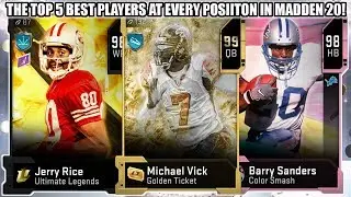 THE TOP 5 BEST PLAYERS AT EVERY POSITION ON OFFENSE IN MADDEN 20! | MADDEN 20 ULTIMATE TEAM