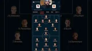 Bournmouth vs Arsenal formation simple breakdown. 