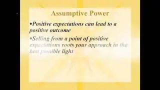 The Power of Positive Assumptions: January 18, 2013