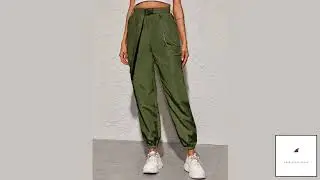Buckle Belt Chain Pants