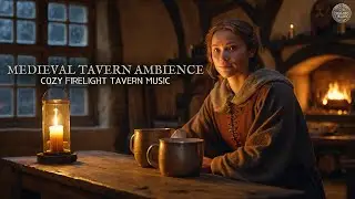 Medieval Tavern Ambience at Dusk &ndash; Cozy Firelight Tavern Music