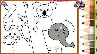 Animal Coloring Book | relaxation through art | kids colouring
