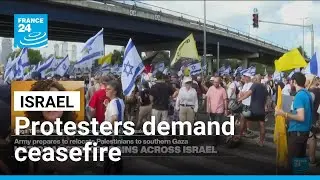 Protesters go on strike in Israel demanding ceasefire &bull; FRANCE 24 English