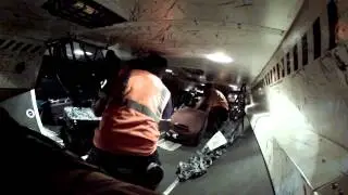 Embraer 190 Cargo Bin (and me)