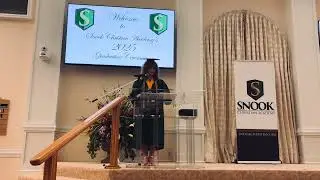 Snook Christian Academy Valedictorian Veda Snedigar