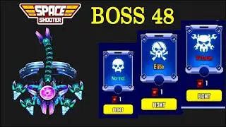 New Boss 48 All Levels No Revive | Space Shooter Direct Tutorial