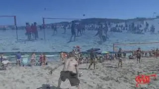 Wade Allison took on volleyball, see it from his perspective.