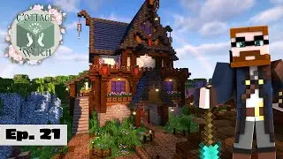 Building a Cottage & Stables 🌟 Cottage Witch Modded Minecraft - Episode 21