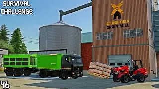 BUILDING the GRAIN MILL and STARTING the FLOUR PRODUCTION / SURVIVAL CHALLENGE | OSADA | EP 46