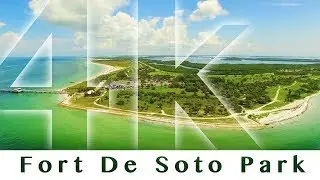 The Most Beautiful Aerial View of Fort De Soto Park Pinellas County Florida 4K UHD
