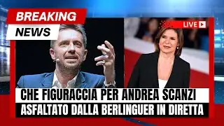 CHE FIGURACCIA PER ANDREA SCANZI ASFALTATO DALLA BERLINGUER IN DIRETTA TV!
