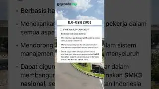 Ciri khas dari ILO-OSH 2001. #gqacademy