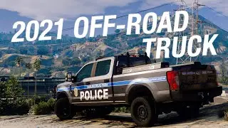 2021 Off-road Police Truck (Custom Winch Script) 4K FiveM