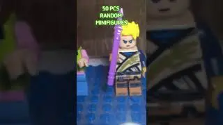 UNPACKING RANDOM 50 PCS LEGO MINFIGURES #lego #legominifigures #randomminifigures #shorts