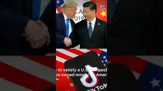 US and China finalise Tiktok Trump helped push  #breakingnews #uspolitics