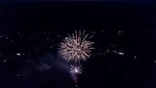 Sanford Fireworks Drone view 2017