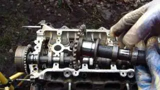 How to disassemble engine VVT-i Toyota Part 16/31: Camshafts