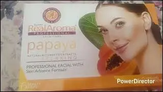 Real Aroma Papaya Facial Kit Review// झाइयों और पिग्मेंटेशन के लिए बेस्ट फेशियल कीट