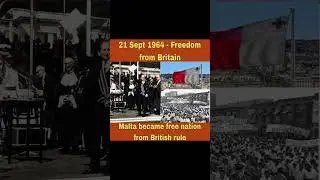 On 21 Sept 1964, Malta gained independence from Britain, marking its freedom and national identity