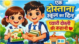 kids cartoon story &ldquo;A Friendly School Day&rdquo; #kidsvideo #storytelling #bachhokikahaniya