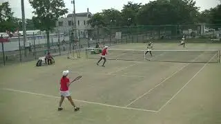 2023年IH テニス女子 団体 3回戦 1 新田 愛媛 x 早稲田実 東京 ダブルス