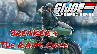 G.I. Joe Classified Series, Breaker & the RAM cycle action figure review #gijoeclassified #gijoe