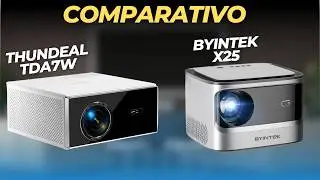 FIZ UM COMPARATIVO ENTRE ESSES DOIS PROJETORES FULL HD NATIVO THUNDEAL TDA7W E BYINTEK X25