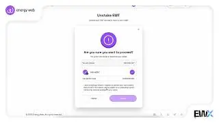 Energy Web Liquid Staking - Unstake Tutorial