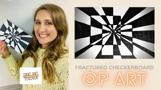 Op Art Tutorial for Beginners | Fractured Checkerboard Pattern