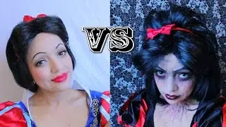 Snow White vs Snow Fright | Halloween Makeup