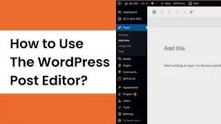 How to Use The WordPress Post Editor?