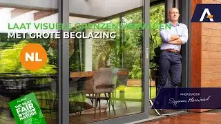Laat visuele grenzen vervagen met de grote beglazing SkyLine Type R van Aluprof
