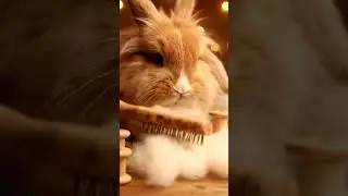 Bunny Soft Wool Carding ASMR