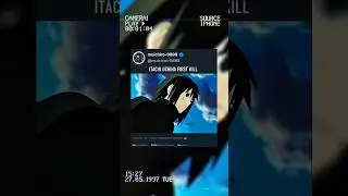 ITACHI UCHIHA FIRST KILL #anime #naruto #sasuke