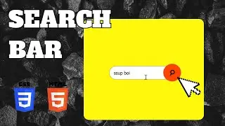 Search Bar Animation Tutorial | HTML, CSS for Beginners