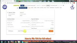 How to File TDR for full refund when train diverted or cancel or late