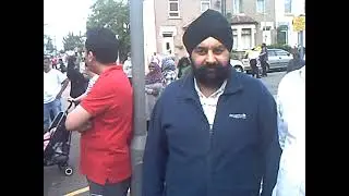 Syed Iqbal Meeting Parents Outside Uphall Primary School