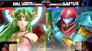 DHDE20 - mYr | Light (Palutena) Vs. mYr | quiK (ZSS, Samus) - Losers Top 8 - Smash Singles