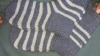 Gents socks bnaye 7, 8 no.very easy #knitting #woollensocks #gentssocks #ytvideos