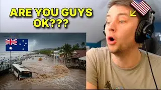 American reacts to INSANE FLASH FLOOD in Australia