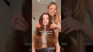 Сделала сестре сюрприз &mdash; преобразила прическу 💕