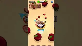 hole em all levels 1-3 gameplay 🕳️ #cozygames #satisfyinggame #relaxinggames #mobilegame