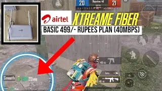 Airtel xtreame fiber BGMI ping test || airtel xtreame fiber basic 40 mbps plan good for pubg or not?